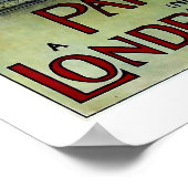 Poster Paris a Londres, Chemin de Fer du Nord, Travel (Coin)