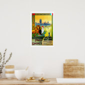 Poster Paris a Londres, Chemin de Fer du Nord, Travel (Cuisine)