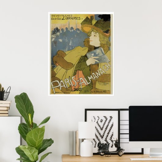 Poster Paris-Almanach (Bureau à domicile)