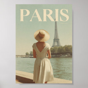 Poster Paris années 50 vintage