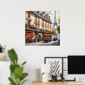 Poster Paris aquarelle (Bureau à domicile)