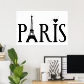 Poster Paris - Art Graphique (Bureau à domicile)
