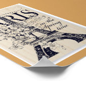 Poster Paris au printemps (Coin)