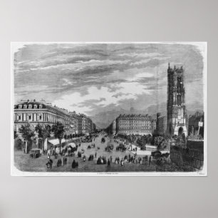 Poster Paris, Boulevard de Sebastopol