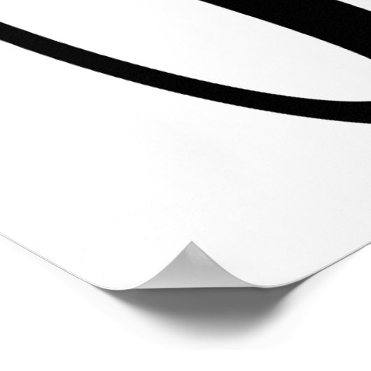 Poster Paris Brush Lettering (Coin)