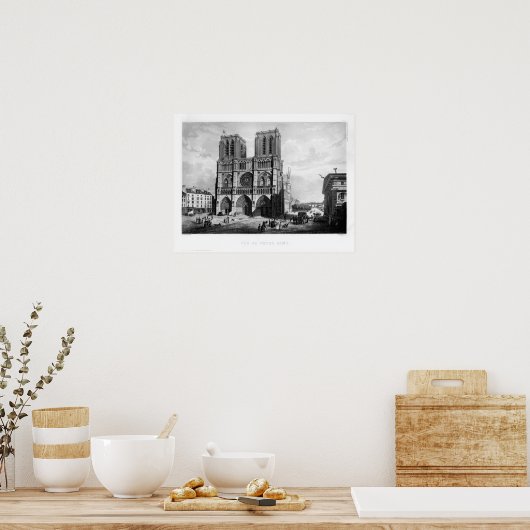 Poster Paris c. 1835 - Notre-Dame (Cuisine)