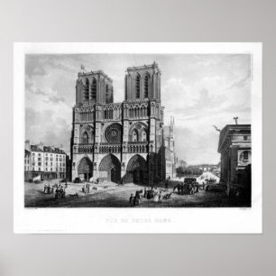 Poster Paris C. 1835 - Notre Dame