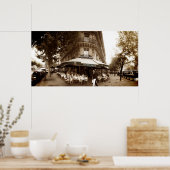 Poster Paris Cafe Scene (I) - Panorama (Cuisine)