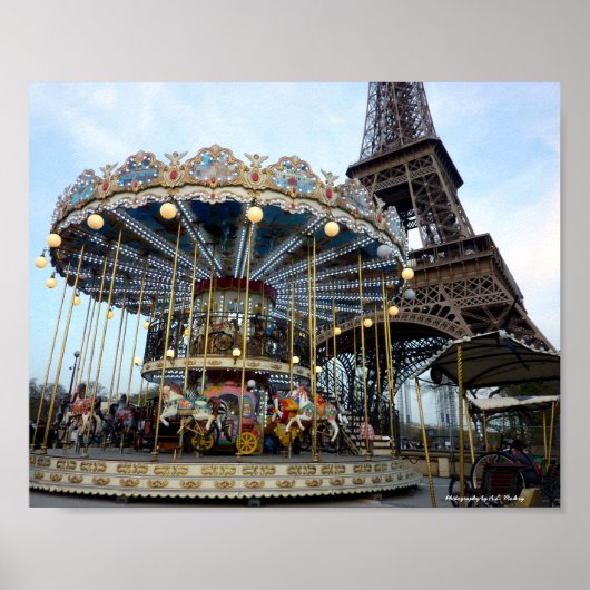 Poster Paris Carousel (& Tour Eiffel) (Devant)