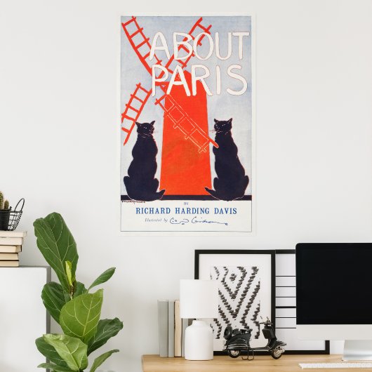 Poster Paris Cats (Bureau à domicile)