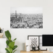 Poster Paris depuis Above VI (Bureau à domicile)