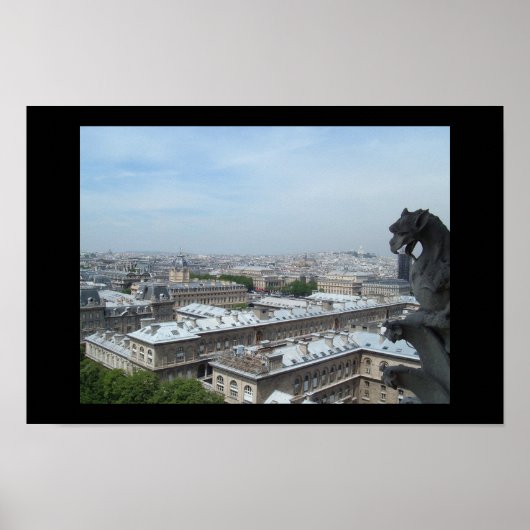 Poster Paris depuis Notre Dame (Devant)