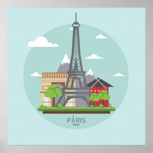 Poster Paris Eiffel Tower