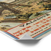 Poster Paris en 1889 - Expostion exposition universelle (Coin)