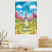 Poster Paris En Fleur : Un Printemps Rêvé (Cuisine)