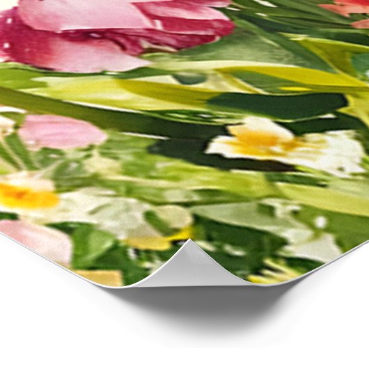 Poster Paris en fleurs (Coin)