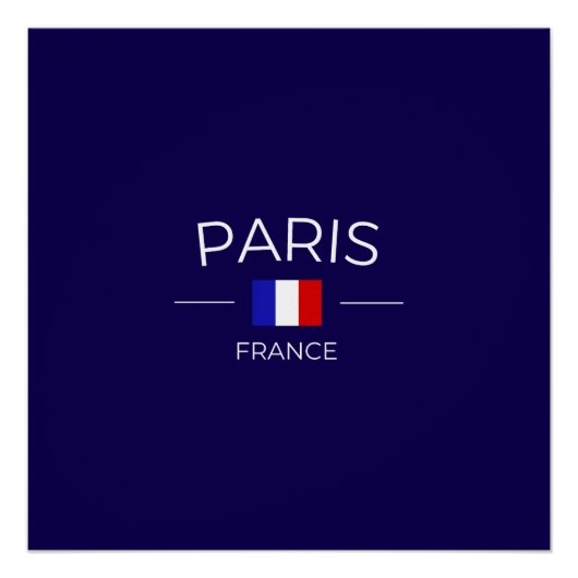 Poster paris en France (Devant)