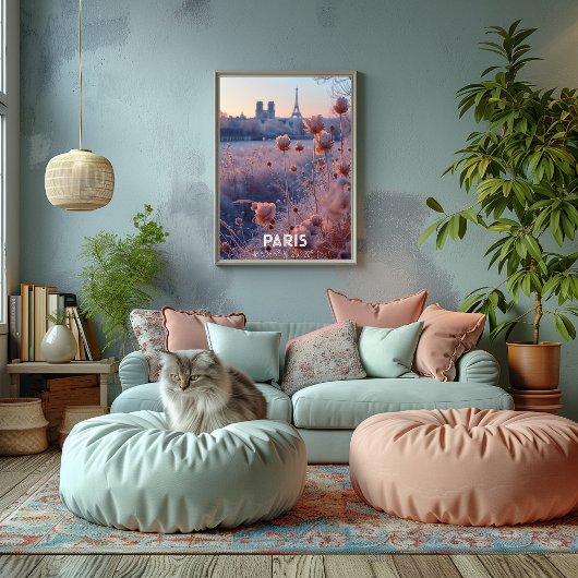 Poster París: Fotografía Artística con Coordenadas.