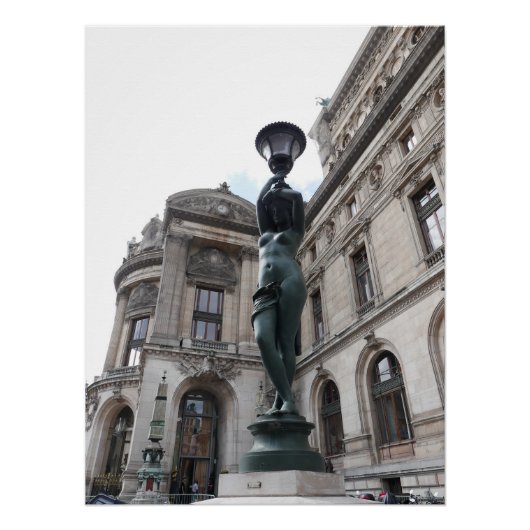 Poster Paris. France. Palais Garnier (Devant)