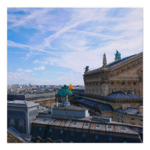 Poster Paris. France. Palais Garnier