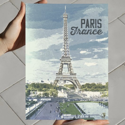 Poster Paris France Vintage Monde Voyage Retro Art