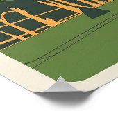 Poster Paris France Vintage voyage Tour Eiffel (Coin)