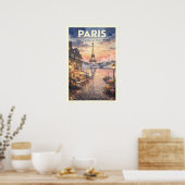 Poster Paris France Voyage Rétro (Cuisine)