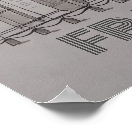 POSTER Paris Frankrijk (Hoek)