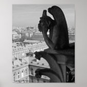 Poster Paris Gargoyle B&W (Devant)
