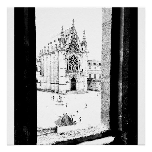 Poster Paris gothique. Sainte-Chapelle de Vincennes. Fran (Devant)