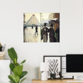 Poster Paris, jour de la pluie (Bureau à domicile)