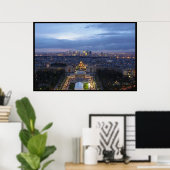 Poster Paris la nuit (Bureau à domicile)
