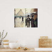 Poster Paris, la place de l'Europe aux beaux jours, 1877 (Cuisine)