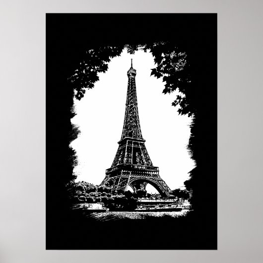 Poster Paris, L'affiche de la tour Eiffel (Devant)