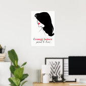 Poster Paris - Le Rouge Baiser (The Red Kiss) (Bureau à domicile)