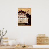 Poster PARIS Los Cigarillos 1901 par Artiste Alearning Vi (Cuisine)