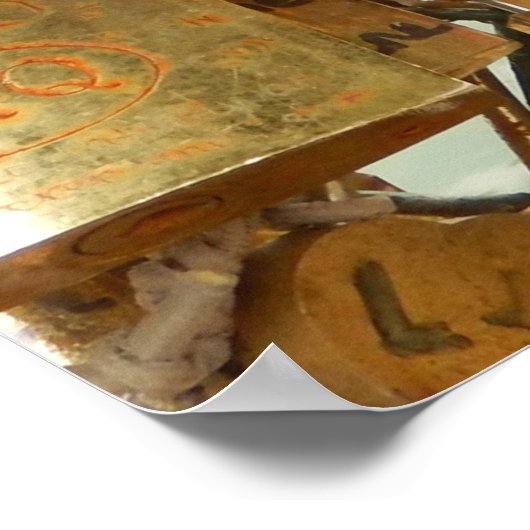 Poster Paris Love Padlocks 1 Canvas Print (Coin)