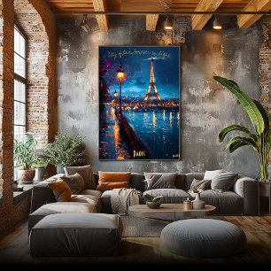 Poster Paris Lumières au Crépuscule - Art Soirée Romantiq