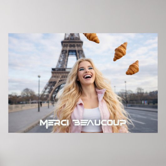POSTER PARIS - MERCI BEAUCOUP (Devant)