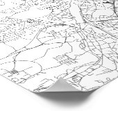 Poster Paris (noir sur blanc) (Coin)