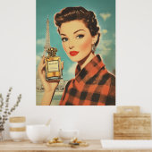 Poster Paris Parfum et élégance (Cuisine)