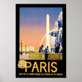 Poster Paris ~ Place de la Concorde (Devant)