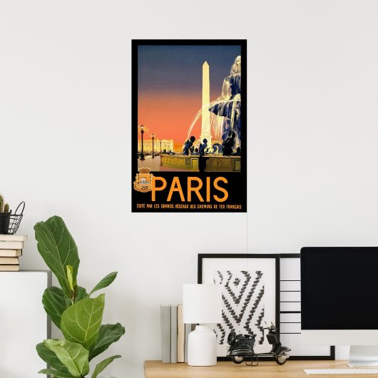 Poster Paris Retro (Bureau à domicile)