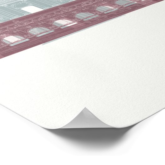 Poster Paris Skyline (Coin)