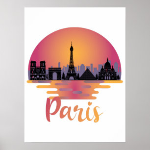 Poster Paris Skyline