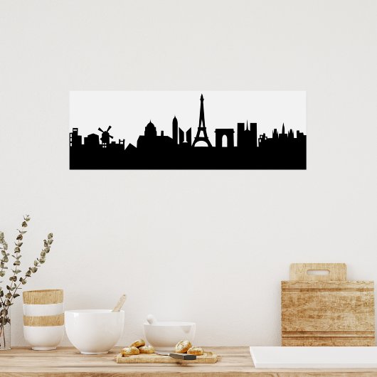Poster paris skyline deco (Cuisine)