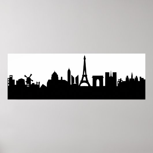 Poster paris skyline deco (Devant)