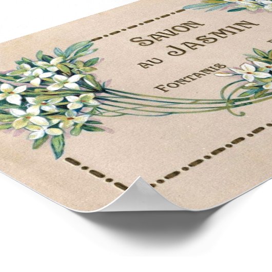 Poster Paris Soap Étiquette (Coin)