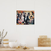 Poster Paris Society, fine art de Max Beckmann (Cuisine)