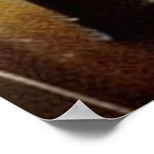 Poster Paris soirée mouillée Eiffel ToWer Impressionnisme (Coin)